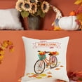 thumbnail image 4 of Winter Savings Clearance! SuoKom 1PC 18x18 Fall Halloween Throw Pillow Covers, Autumn Pumpkining Festival Pillowcase Family Decor Cushion Cover for Indoor Halloween Decor Home Holiday Decor, 4 of 5