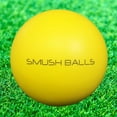 thumbnail image 2 of SMUSH BALLS - The Ultimate Anywhere Batting Practice Baseball Softball Training Ball (Yellow, 12-Pack + Bag), 2 of 14