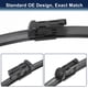 thumbnail image 4 of Par de limpiaparabrisas delanteros de 25"+20" para Volvo S90 17-24 Juego Premium con estabilidad mejorada Top-Lock, 4 of 6