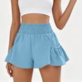thumbnail image 4 of Admvng Shorts for Women Solid Breathable High Waisted Yoga Running Shorts, 4 of 7