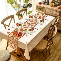 Luoshdecor Fall Table Runner,Maple Leaf Table Runner,Autumn Thanksgiving Table Decor for Halloween Dinner Table Decoration