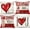 Red1, variant on Valentine''s Day Pillow Covers 18x18 Inch Set of 4 Hugs and Kisses I Love You Decor Throw Pillow Covers Happy Valentine Stripe Decorative Throw Pillows Valentines Day Decor for Home Sofa 164
