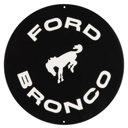 - Ford Bronco Embossed Metal Sign