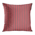 thumbnail image 1 of BOSDECO Colorful Bold Pyjama Stripe Red Abstract Black Color Dark Geometric Pillowcase Pillow Cover Cushion Case 16x16 inch, 1 of 1