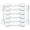 EliteBaby Adjustable Baby Safety Locks with Extra Strong 3M Adhesive, White, 8 Pack