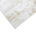 thumbnail image 3 of Vittorio 9 x 12 Handwoven Shag Area Rug, Polyester Cotton, Solid Ivory, 3 of 5