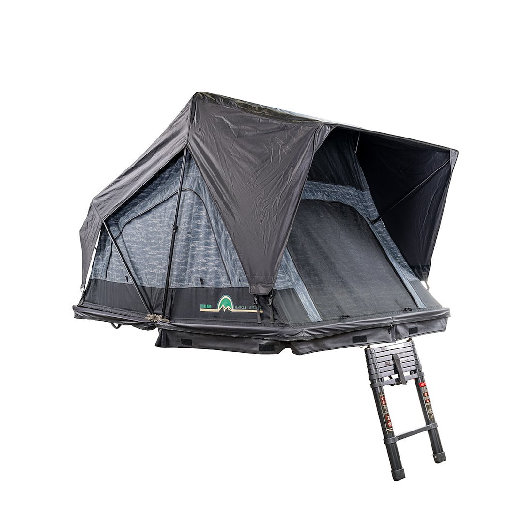 XD Sherpa S3S - Soft Sided Roof Top Tent, 3 Person, Grey Body & Black Rainfly