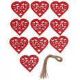 thumbnail image 1 of 10 Uds colgante de viruta de madera 80mm tallado duradero decoración de boda en forma de corazón hueco, 1 of 5