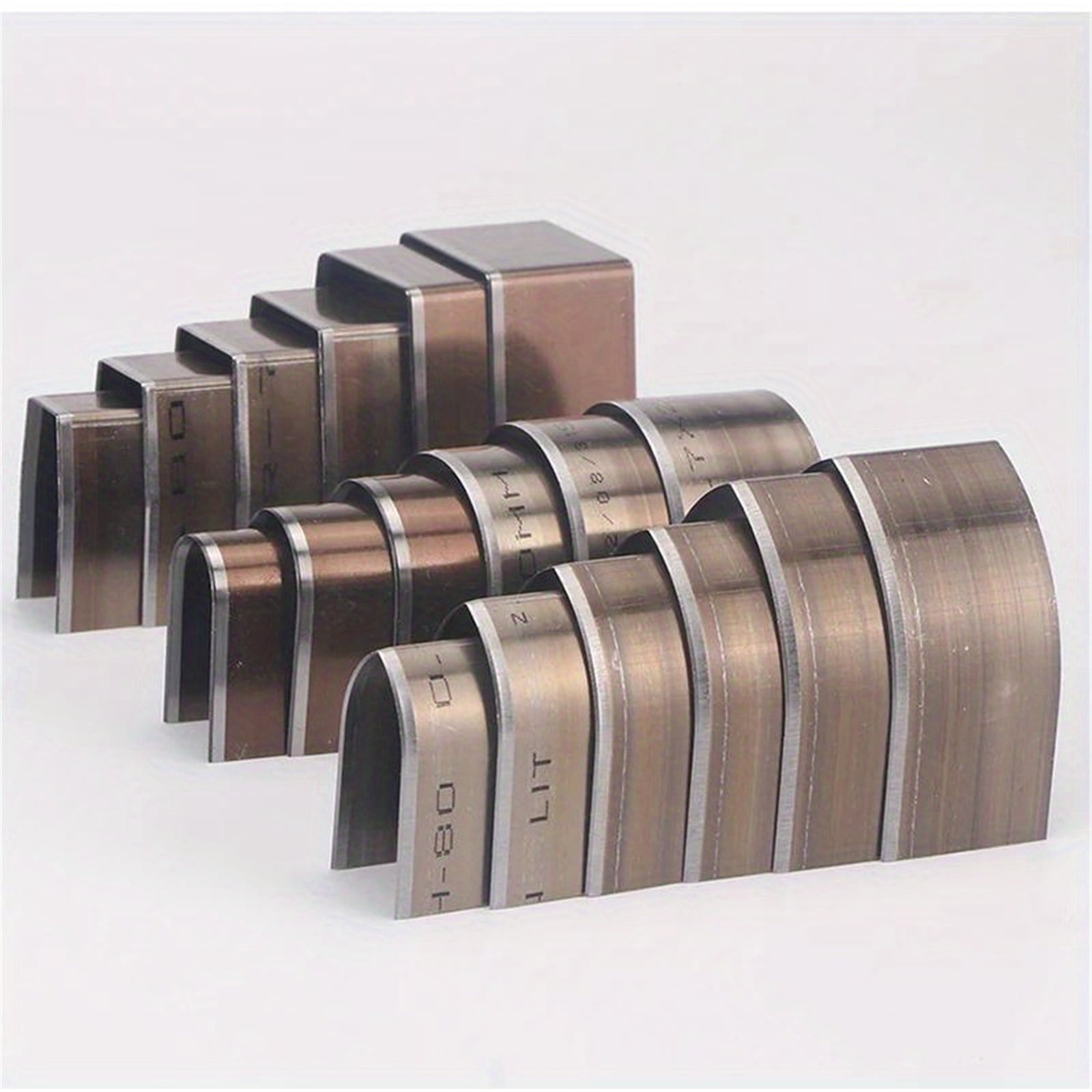 18Pcs Half Round Leather Punching Tools Heavy Duty Carbon Steel Leather Corner Puncher Leathercraft Corner Trimming Tool