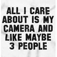 thumbnail image 2 of Care About Camera Funny Photographer Plus Size Crewneck Graphic Tee Shirt Brisco Brands 4X, 2 of 5
