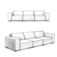thumbnail image 4 of Simpli Home Rex 3 Seater Sofa, 4 of 11