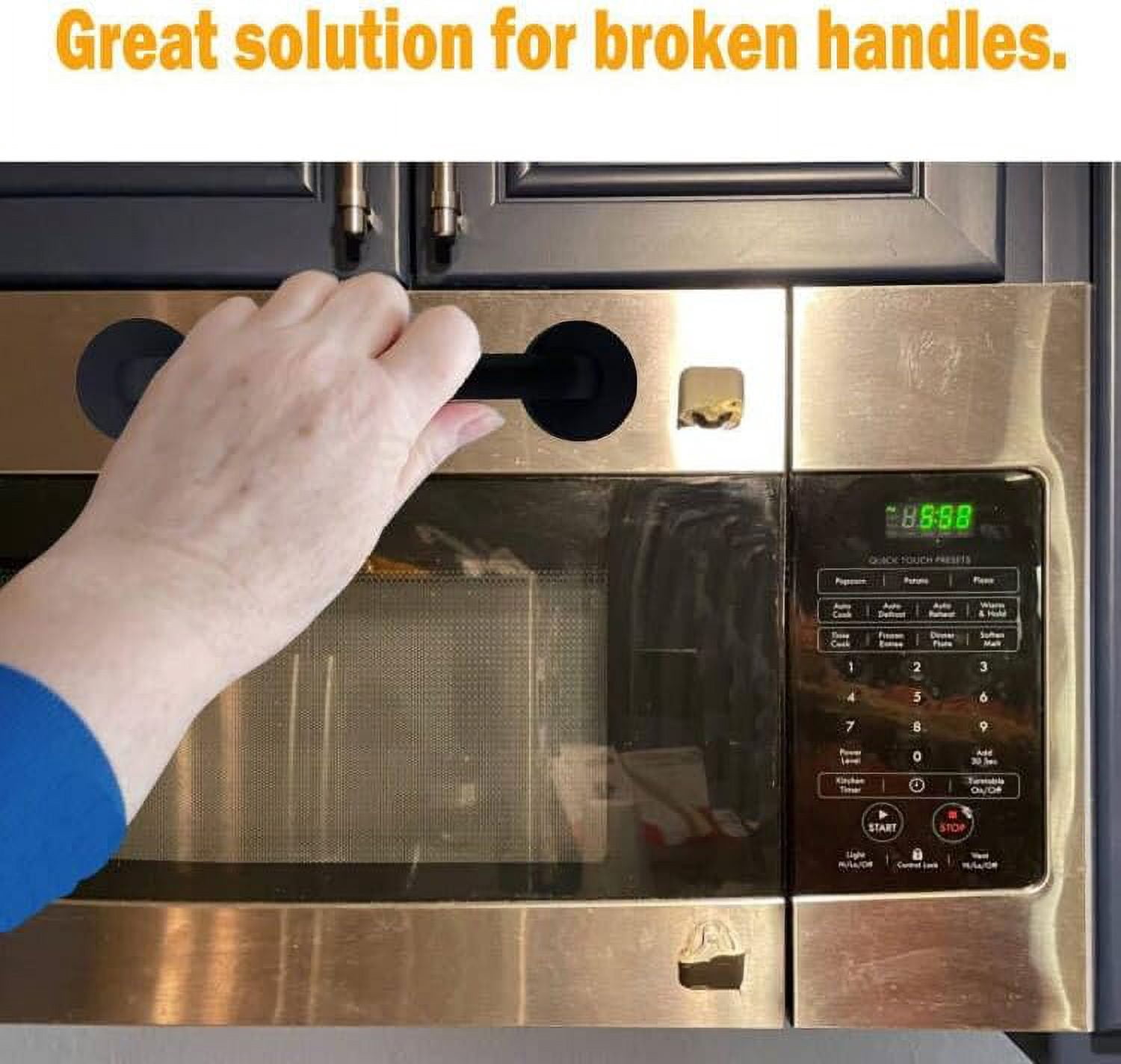 Magnetic Refrigerator Door Handle, Super Strong Magnets Handles Pulls, Keep Kitchen Appliance Clean, for Fridge Microwave Stove Dishwasher, Great Solution for Broken Handles.