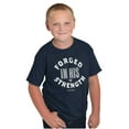 thumbnail image 3 of Forged in His Strength Jesus Follower Crewneck T Shirts Boy Girl Teen Brisco Brands XS, 3 of 6