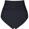 thumbnail image 2 of Firpearl Women's Retro High Waisted Bikini Bottoms Ruched Swimsuit Bottom Swim Shorts, 2 of 4