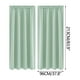 thumbnail image 3 of Cortinas de ahorro de energía, Estilo escandinavo, Color sólido, Seda, 2PC de oscurecimiento, Aislamiento térmico, 96X213cm, Verde menta, 3 of 5