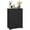 Black, variant on kleankin Freestanding Bathroom Cabinet with 2 Drawers and Adjustable Shelf