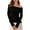 Black, variant on PRETTYGARDEN Women's Fall Off Shoulder Sweaters Y2K Long Sleeve Ribbed Knit Fitted Pullover Winter Date Night Tops Blouse