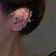 thumbnail image 3 of Gleaming Zircon Butterfly Ear Cuff Earrings - Stylish Jewelry for Women's Parties, 3 of 4