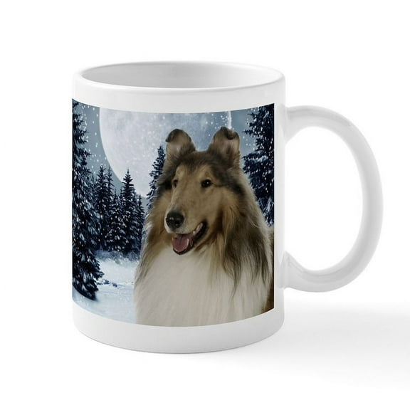CafePress - Collie Mug - 11 oz Ceramic Mug - Novelty Coffee Tea Cup