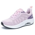 thumbnail image 4 of AOV Women's Walking Shoes with Arch Support Plantar Fasciitis Sneakers for Gym Workout Pink Purple 5.5, 4 of 7