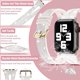 thumbnail image 3 of Correa de reloj delgada y brillante CHAO Compatible con Apple Watch 38 mm 40 mm 41 mm para mujer, 3 of 5