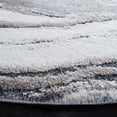 thumbnail image 3 of SAFAVIEH Cyrus Amelia Abstract Shag Area Rug, Ivory/Gray, 6'7" x 6'7" Round, 3 of 11
