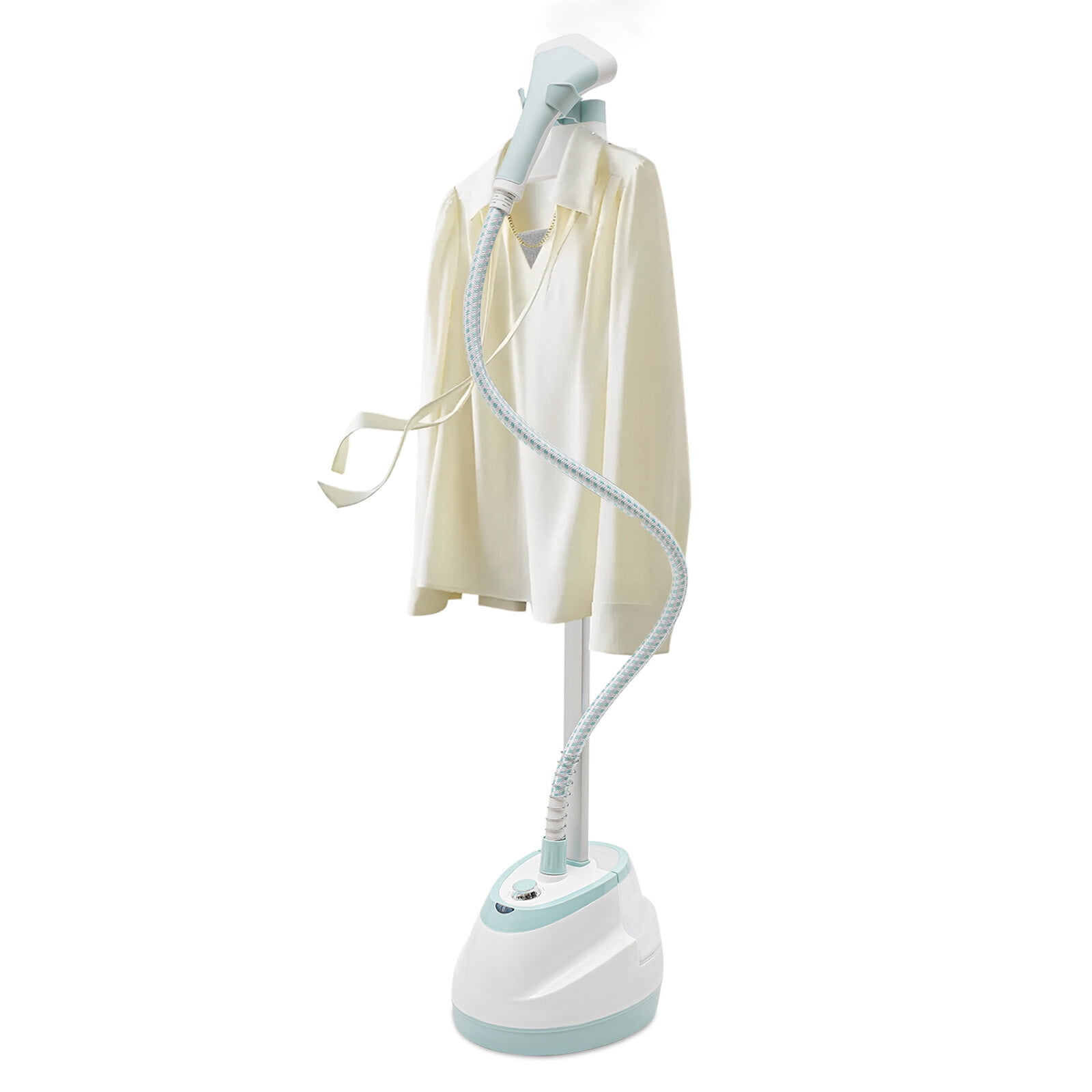 1350W Standing Steamer - Quick & Efficient Fabric Ironing Machine with Adjustable Height, 10 Steam Levels, and Safety Features