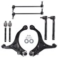 thumbnail image 3 of Genrics 8Pc Front Suspension Kit Front Lower Control Arms Ball Joint Assembly Driver & Passenger Side Tie Rod End Sway Bar Link Kit Replacement for Hyundai Santa Fe Kia Sorento, 3 of 12