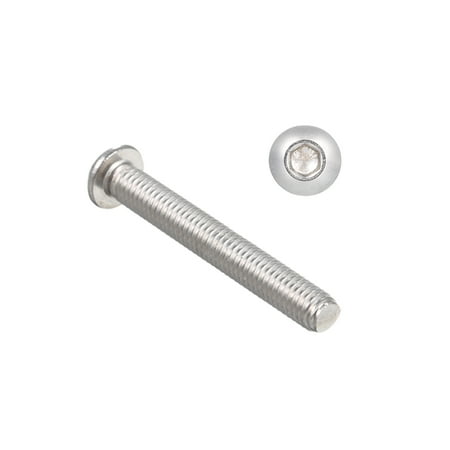 

Htovila A2 IS07380 304 Stainless Steel Hex Screw Socket Button Bolts Screws M6*45