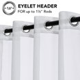 thumbnail image 3 of YEAHOME Silver Gray Sheer Curtains 72 inches Long - Home Decoration Grommet Airy & Lightweight Elegant Window Treatments with Light Filtering for Bedroom/Living Room (2 Panels, W52 x L72), 3 of 8