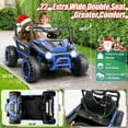 thumbnail image 6 of VIBESPARK 24V 2-Seater XL Ride on Toys with Remote Control for Toddlers, 7AH Battery Powered Ride on Electric Car for Kids w/ Metal Frame, Bluetooth, Bright LED Lights, MP3, Spring Suspension, Blue, 6 of 8