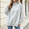 thumbnail image 2 of Azrian Women’s Color Block Sweatshirt,Ladies Contrast Sleeve Pullover Sizes S-3XL, 2 of 6