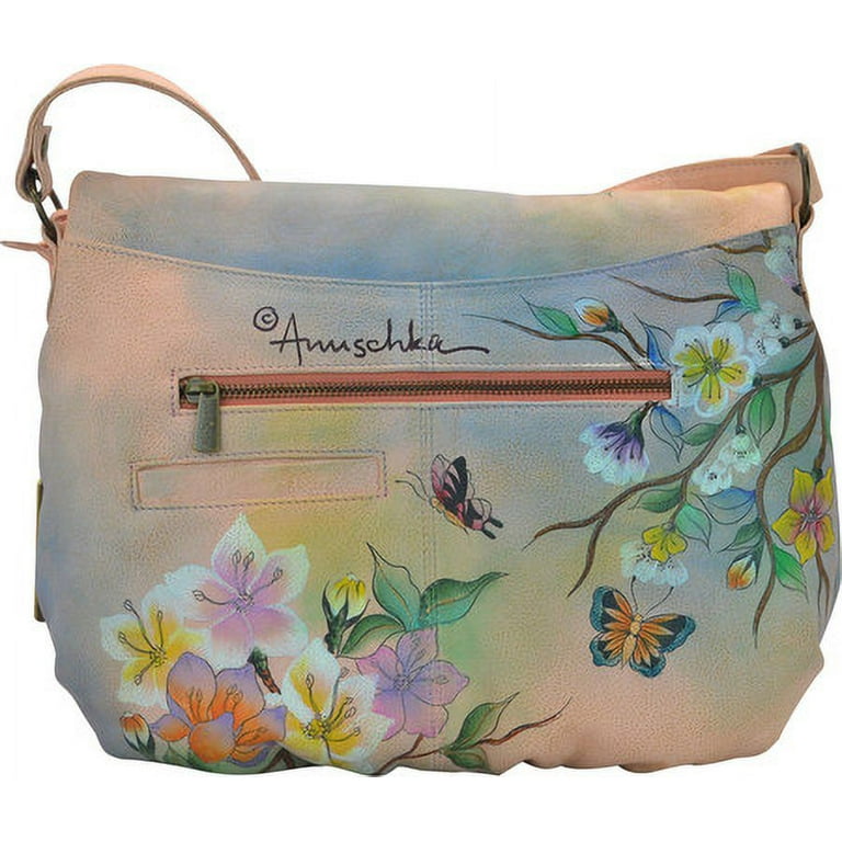 anuschka leather women s large flap over convertible handbag