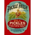 thumbnail image 2 of Retrolabel 15x18 Gold Ornate Wood Framed with Double Matting Museum Art Print Titled - Pickle Patch Dill Pickles, 2 of 4