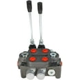 thumbnail image 6 of 2 Spool 25 GPM Hydraulic Directional Control Valve, 3000 PSI BSPP Ports Double Acting Hydraulic Valve with Joystick, 6 of 6