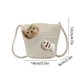 thumbnail image 3 of Bolso bandolera de paja tejida | Monedero | Bolso infantil con estampado de dibujos animados | Organizador de juguetes transpirable de tela de hierba natural para niños, 3 of 6
