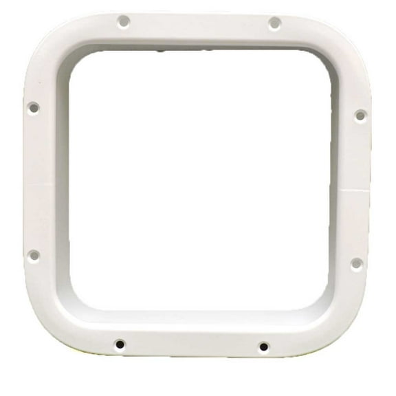 Boomsma Boat Hatch Trim Ring 80.07.00.00 | 8 1/4 x 8 1/4 Inch White