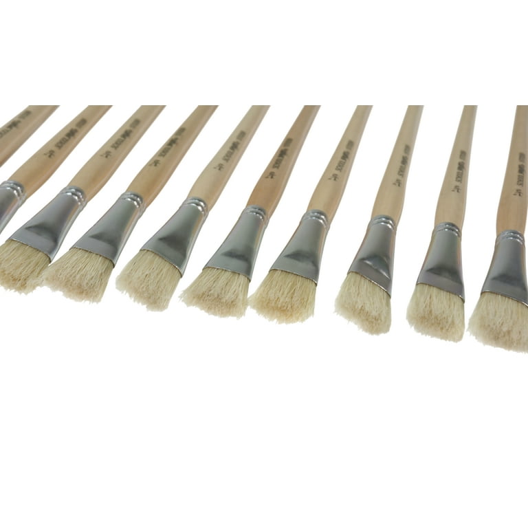 6 Pieces Chalk Paint Brush Set, Chalk Paint Brushes for Furniture, Wax  Brush Boar Bristle for Home Decor 