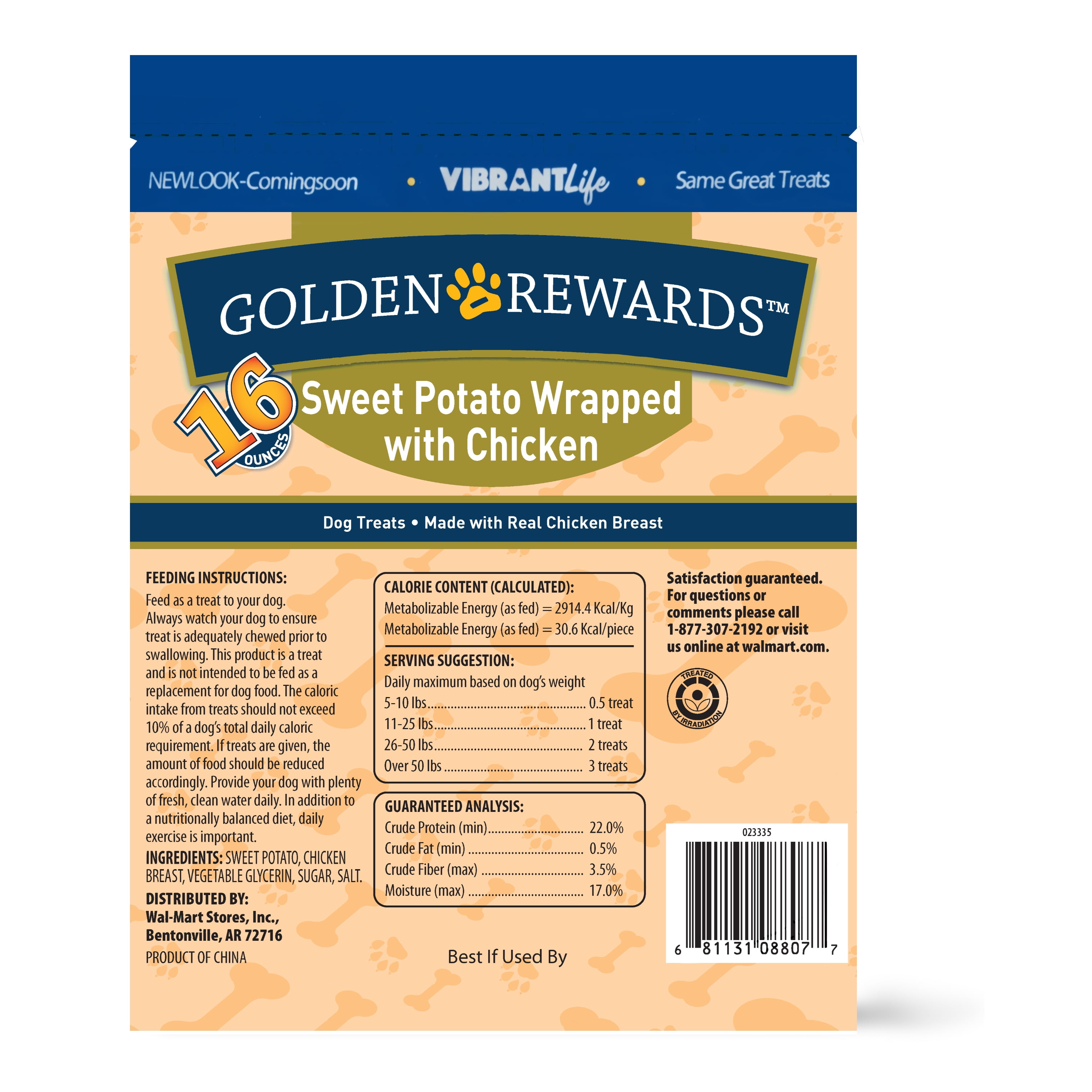 sweet potato wrapped with chicken dog treats