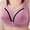Purple, variant on Womens T-Shirt Bras Push Up Casual Support Bra for Daily Solid Color Wireless Bra, 38B, Gray