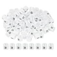 thumbnail image 1 of Uxcell Clothes Hanger Markers, Tags Fit Rod Garment Size Hanger Clips Color Coding Label for Clothing Hangers White Number 38, 1 of 6