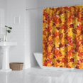 thumbnail image 2 of Autumn Fall Shower Curtain 72x72 Inch Waterproof, Thanksgiving Pumpkin Bathroom Decor - Polyester Fabric with Hooks for Bathroom, 2 of 6