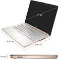 thumbnail image 4 of HP Stream 14" Laptop for Student Business, Intel Quad-Core N4120, 16GB RAM, 384GB Storage(128GB eMMC+256GB Micro SD), 1-Year Microsoft 365, Windows 11 Pro, 4 of 7