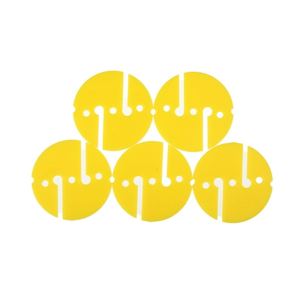 Yuarrent 5 uds Logos geometría señal de plástico recordatorio que indica pequeño signo ligero para buceo natación bajo el agua Deportes acuáticos Amarillo