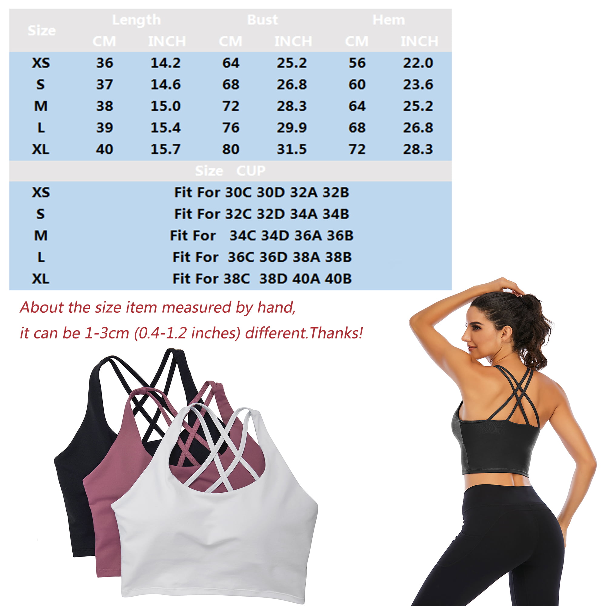 Sexy Cross Straps Seamless Crop Camisole Style Sports Bra with V Backl –  Shop Lev