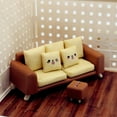 thumbnail image 4 of 1 Set Doll House Layout Sofa Chair Furniture Dolls Miniature Sofa Stool Layout Prop Micro Scene Layout Sofa and Stool Prop, 4 of 7