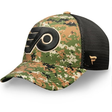 Military Flyers - Philadelphia Flyers Fanatics Branded Authentic Pro Military Appreciation Speed Flex Hat - Camo