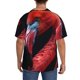 thumbnail image 3 of Fotbe Closeup Red Flamingo Portrait Camisa Estampada de Manga Corta para Hombre, Casual de Verano, Estilo Playero, Sin Arrugas-3X-Large, 3 of 5