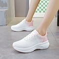 thumbnail image 6 of Women's Lightweight Walking Sneakers Casual Lace Up Flats Tennis Athletic Running Fashion Sport Shoes for Girls, 6 of 9