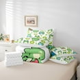 thumbnail image 6 of Homewish Cute Cartoon Frog 7-Piece Twin Bedding Sets,Rustic Animal Bedding Comforter Set,Green Beige Sheet Sets For Girl Boys,Super Cozy Room Decor, 6 of 8